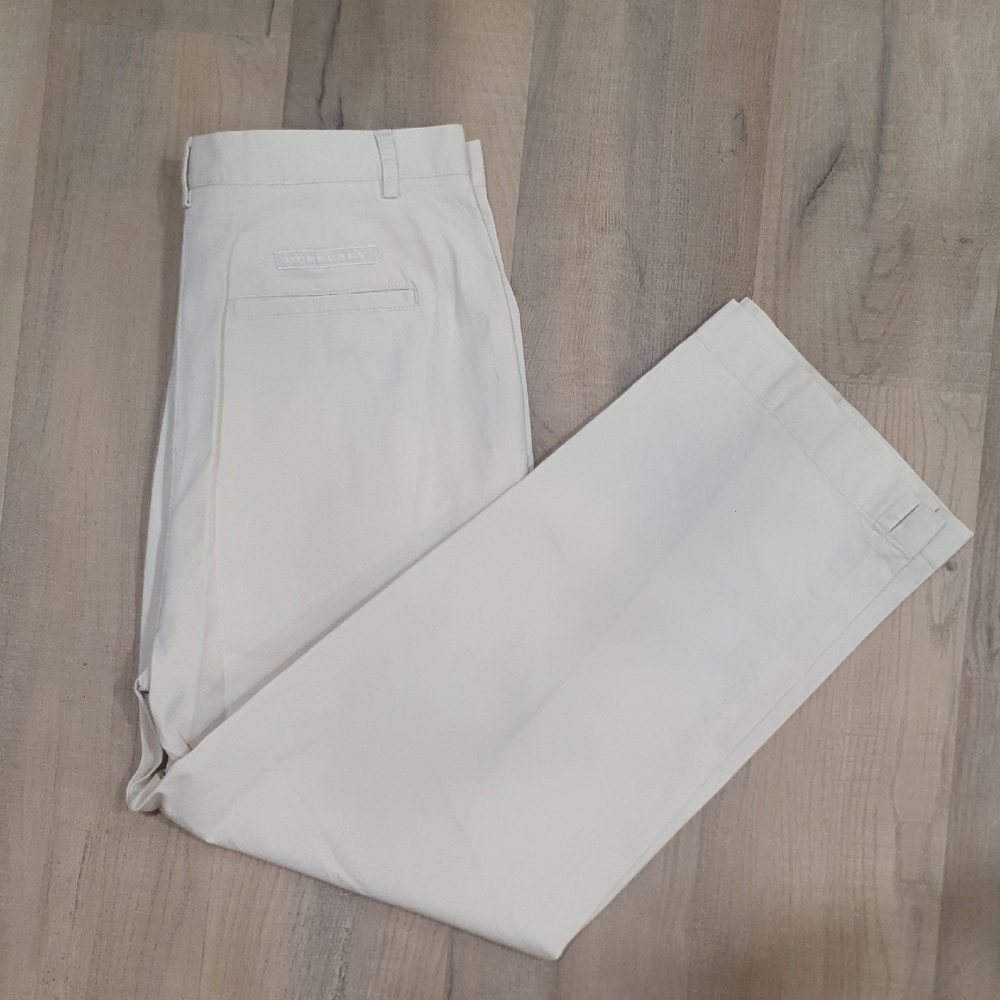 Burberry Golf Light Cream Chinos Size 8
